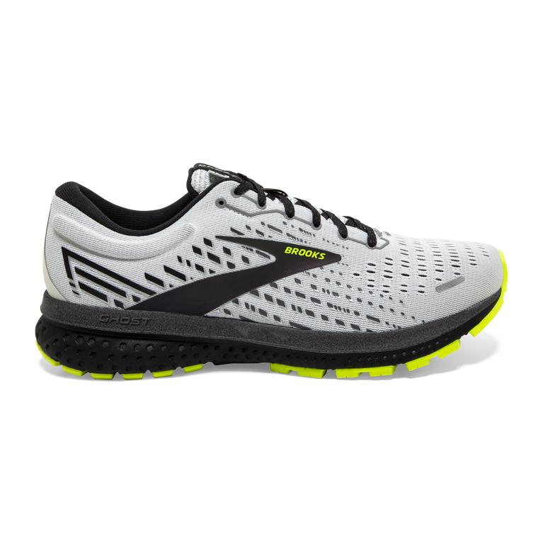 Brooks Ghost 13 Road Running Shoes - Women's - White/Black/Nightlife (69701-MZXC)